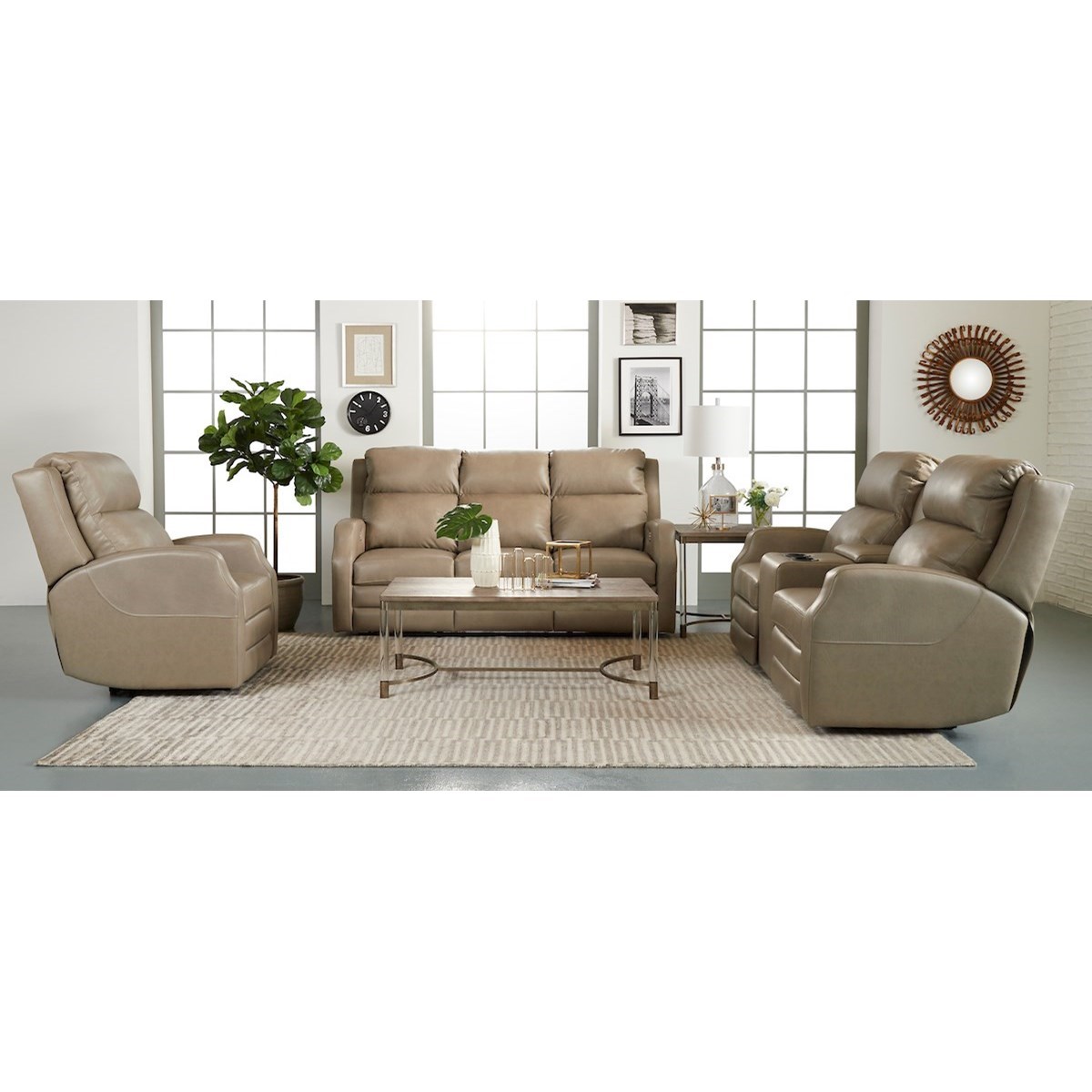 Klaussner Kamiah LV83403 Living Room Group 1 Reclining Living Room